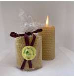 Bougie naturelle à la cire d'abeille
