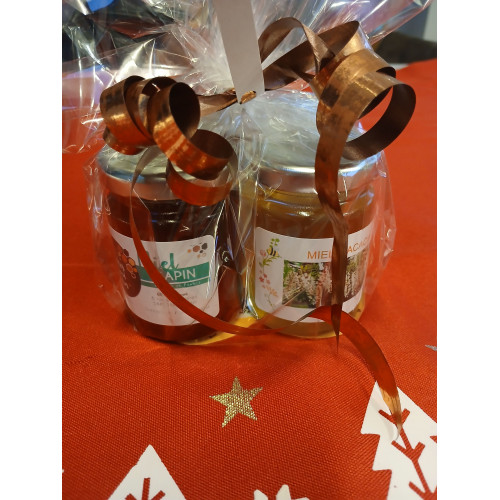 Coffret miel gourmand - lavande - sapin - châtaignier - acacia