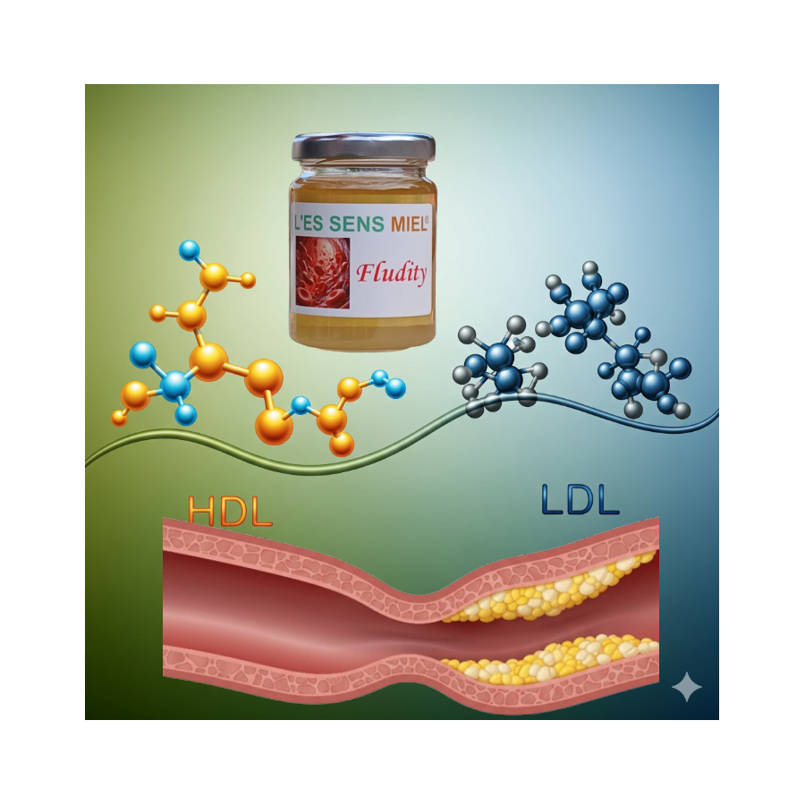 Aromiel L'es Sens Miel® Fludity, cholestérol et apithérapie Aromiel L'es Sens Miel® Fludity, cholestérol et apithérapie