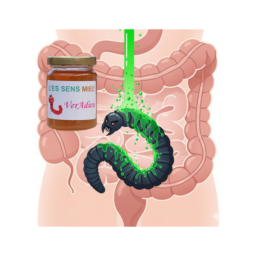 Aromiel L'es Sens Miel® Veradieu, pour vermifuger - cure annuelle