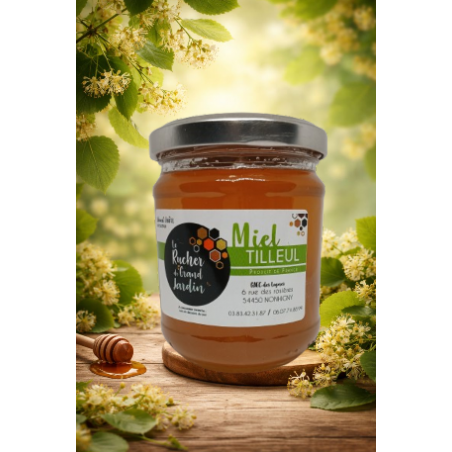 Miel  monofloral de tilleul de Lorraine 100% naturel
