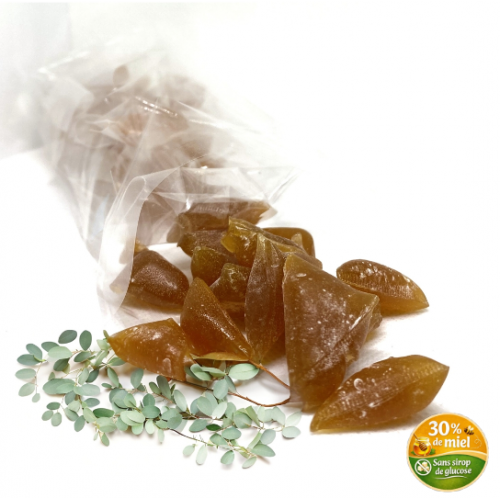Bonbons miel d’Acacia & HE Eucalyptus radiata | Natur Api Santé