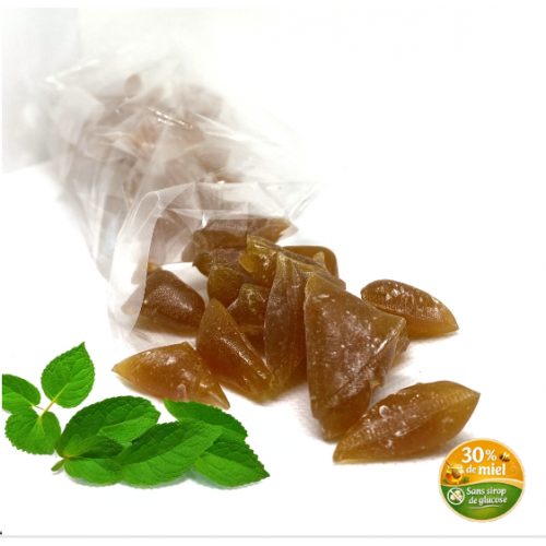 Bonbons au miel d’Acacia et HE Menthe poivrée Natur Api Santé