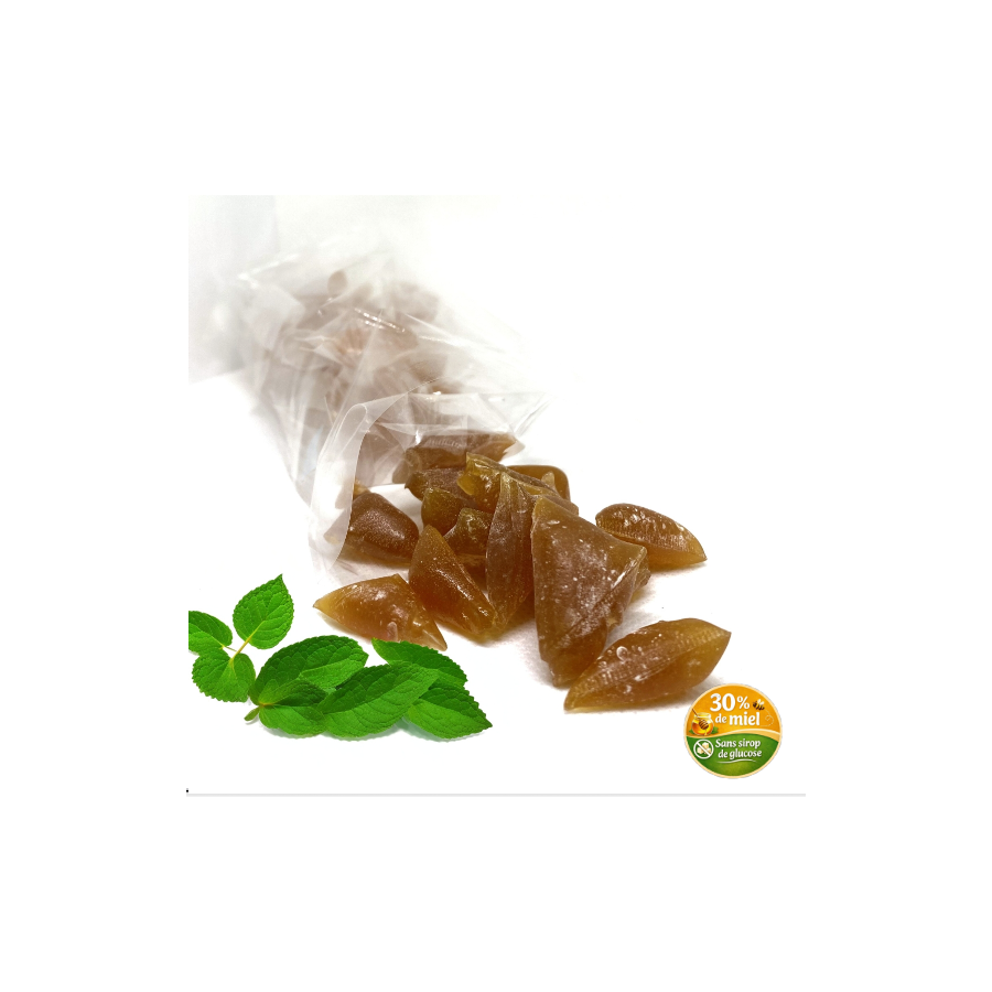 Bonbons au miel d’Acacia et HE Menthe poivrée Natur Api Santé
