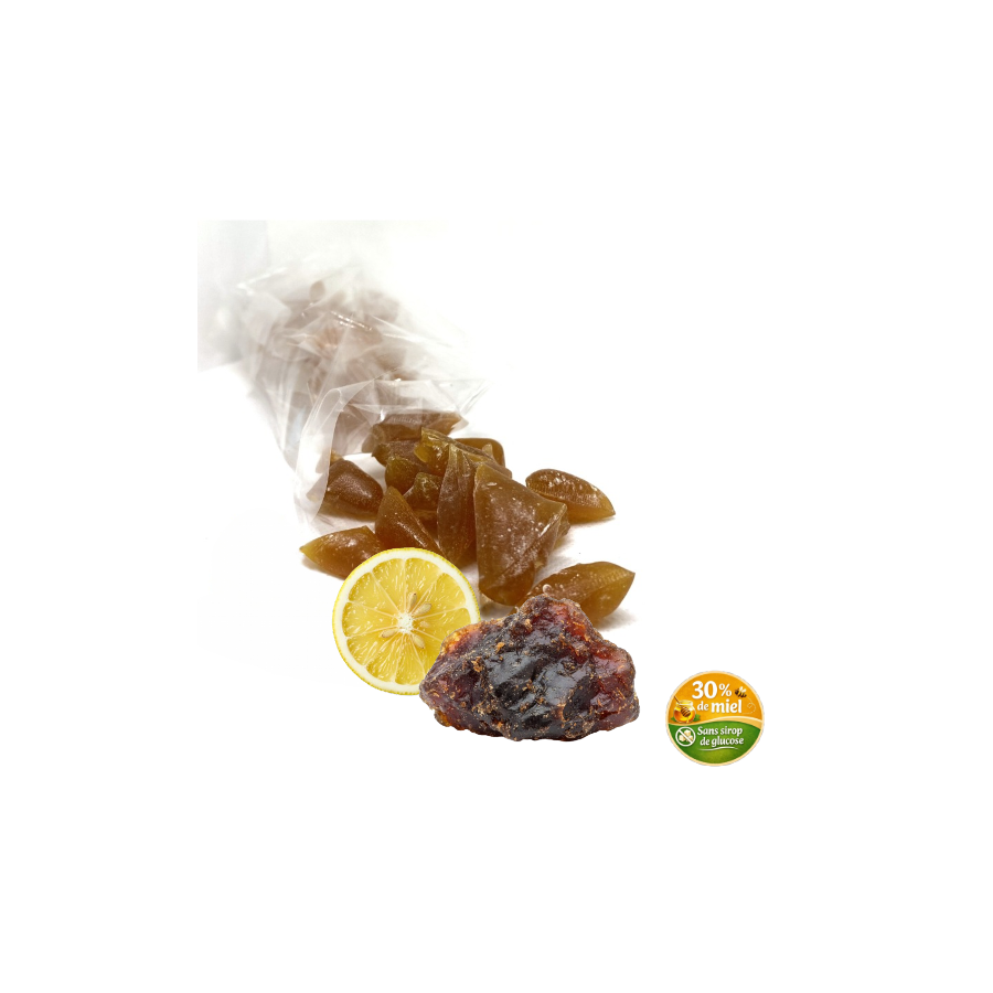 Bonbons au miel d’Acacia, propolis et HE Citron Natur Api Santé