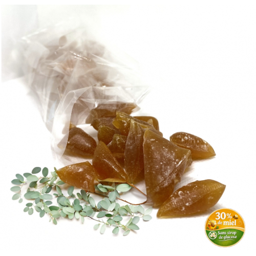 Bonbons miel d’Acacia & HE Eucalyptus radiata | Natur Api Santé